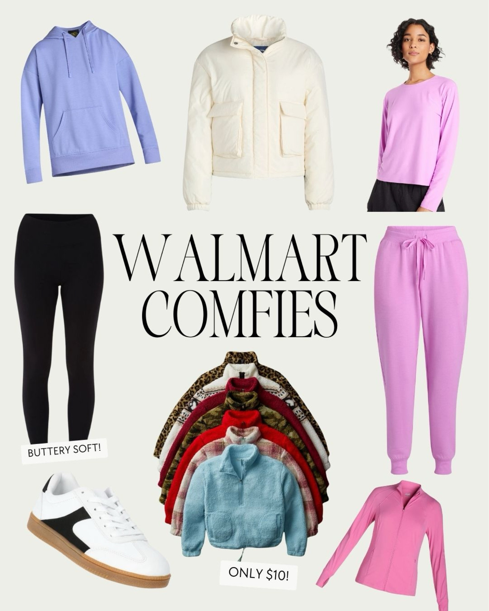 I’ve partnered with @walmartfashion to round up some of my favorite comfy clothes! These sherpas are only $10 and come in a bunch of colors! I’m also linking my favorite buttery soft leggings! I’ve been buying them for years and they are the best! #walmartfashion #walmartpartner #liketkit @Shop.LTK @walmart

#LTKFindsUnder50 #LTKActive #LTKSeasonal