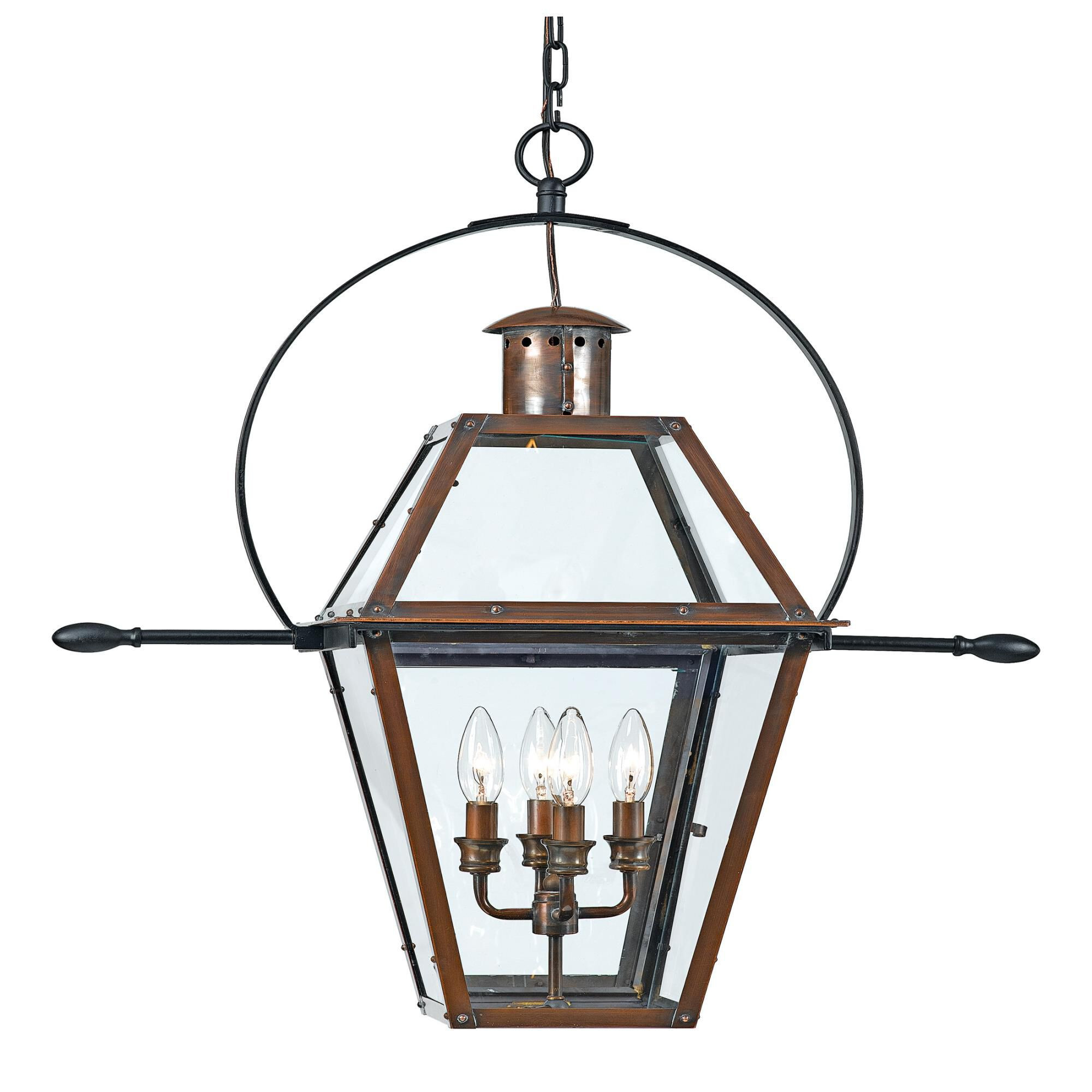 Rue De Royal 29 Inch Tall 4 Light Outdoor Hanging Lantern by Quoizel | 1800 Lighting