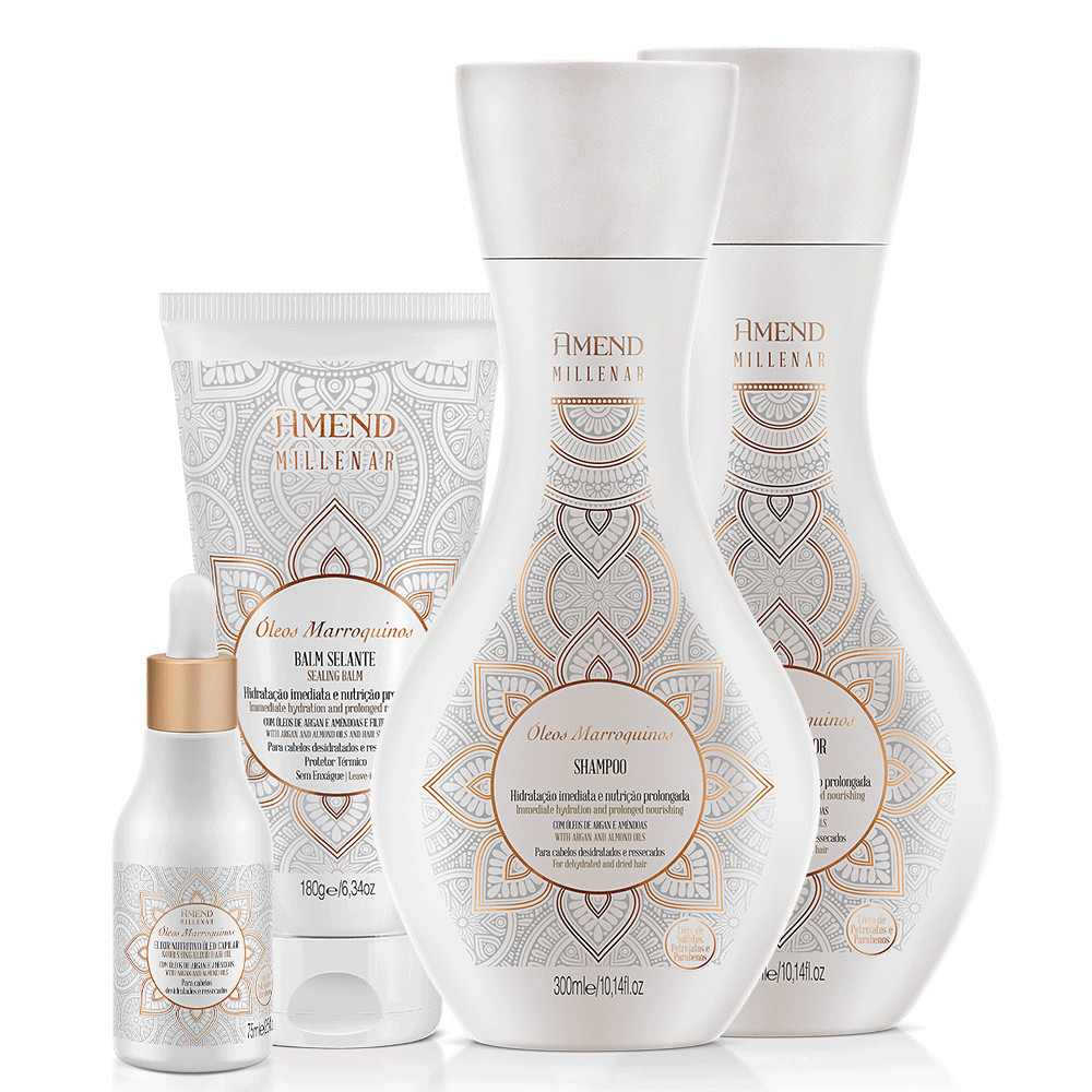 Kit Amend Millenar Óleos Marroquinos | 4 produtos | Amend (BR)