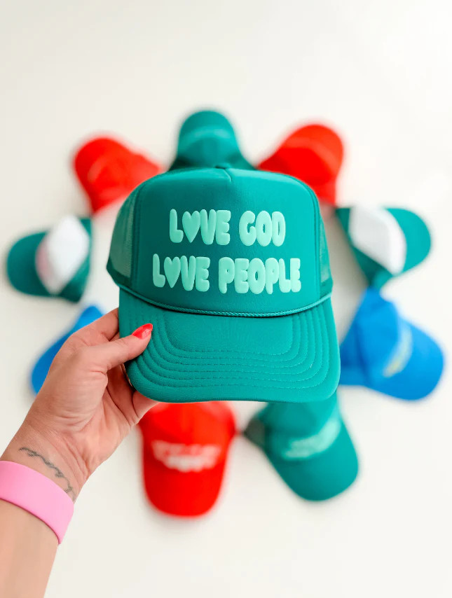 Love God Love People Foam Trucker | Worthy Wear