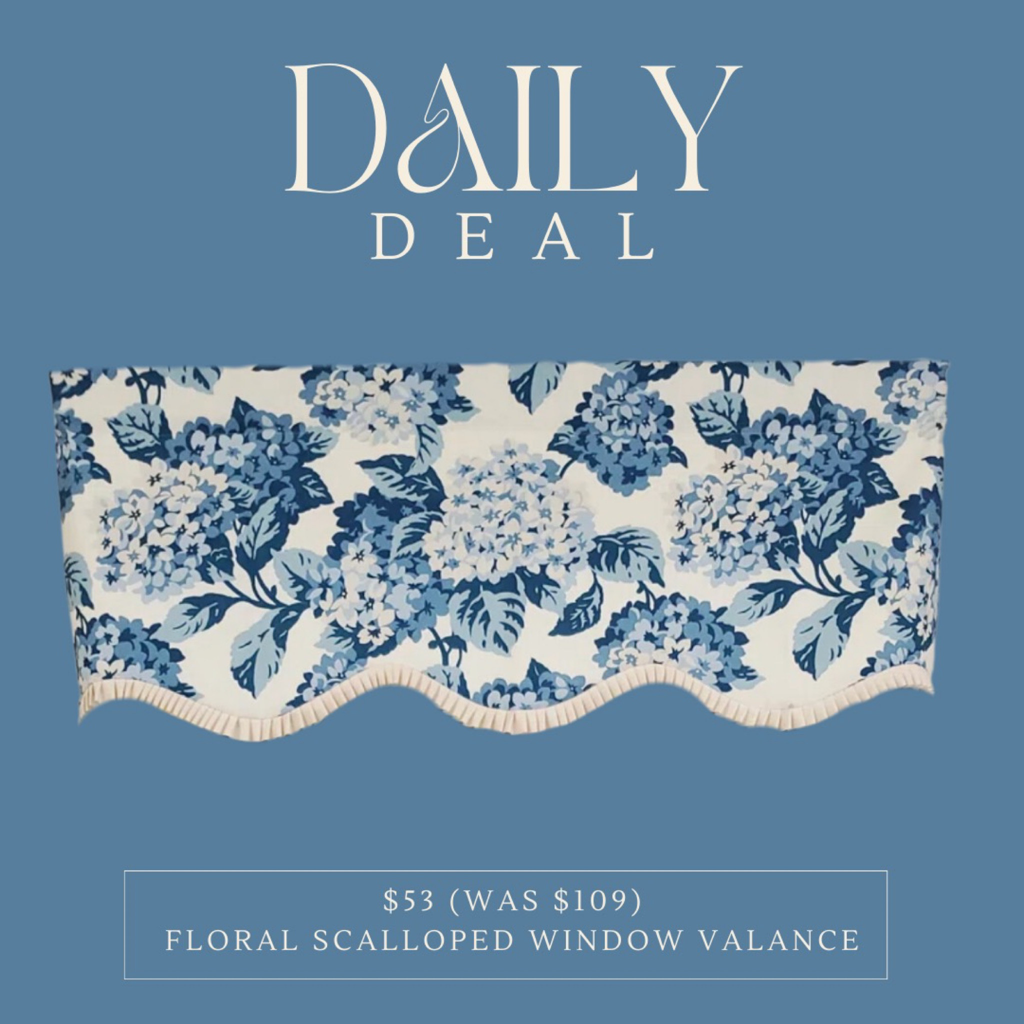 Brighten up your room with a hydrangea valance featuring pleated trim! It's amazing how this colorful addition can instantly transform the space. And the best part? It's now 50% off! Don't miss out on this chance to refresh your home decor. #HydrangeaValance #Sale 🌸✨

#LTKfindsunder50 #LTKhome #LTKsalealert