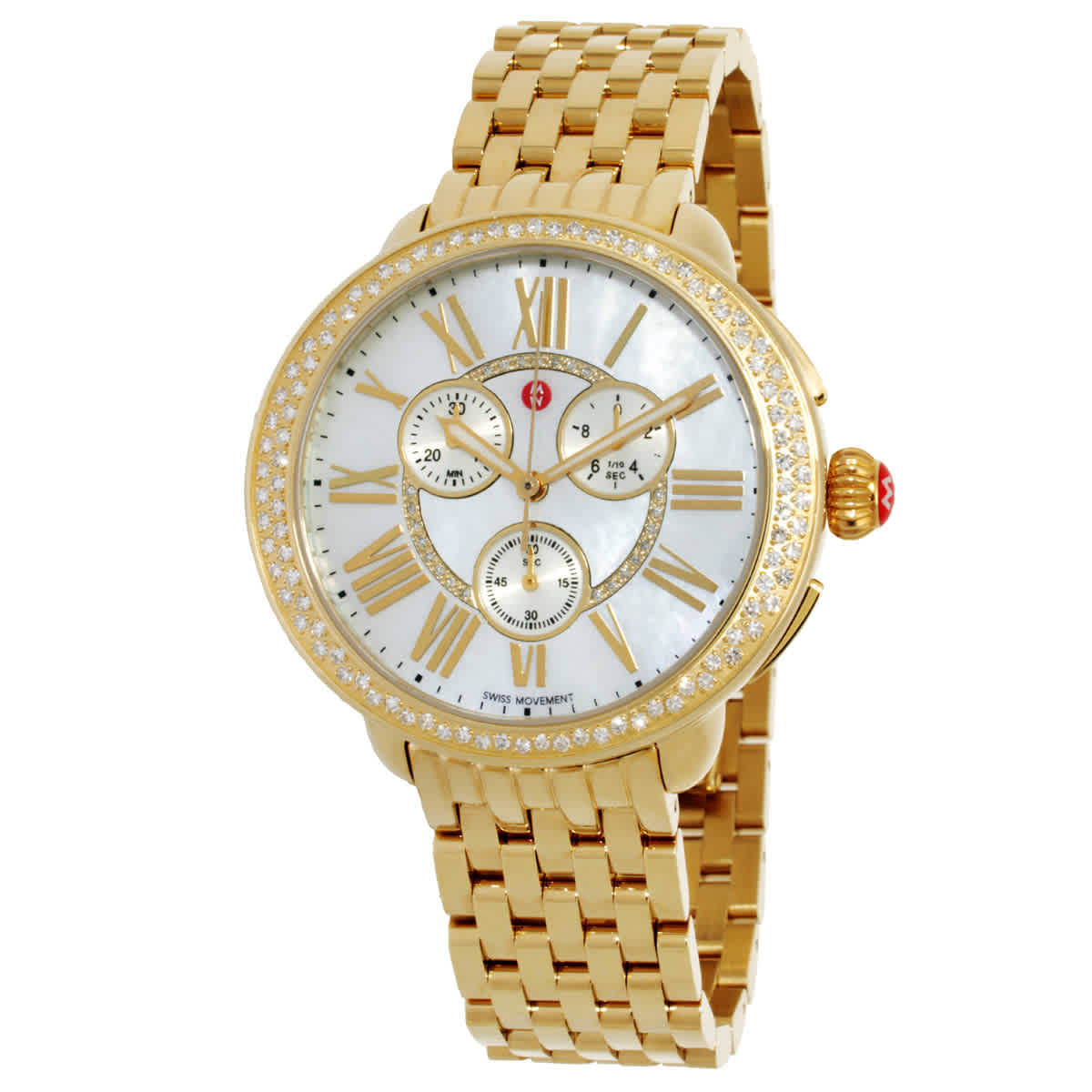 Michele Serein Chronograph Quartz Silver Dial Ladies Watch MWW21A000070 | Jomashop.com & JomaDeals.com