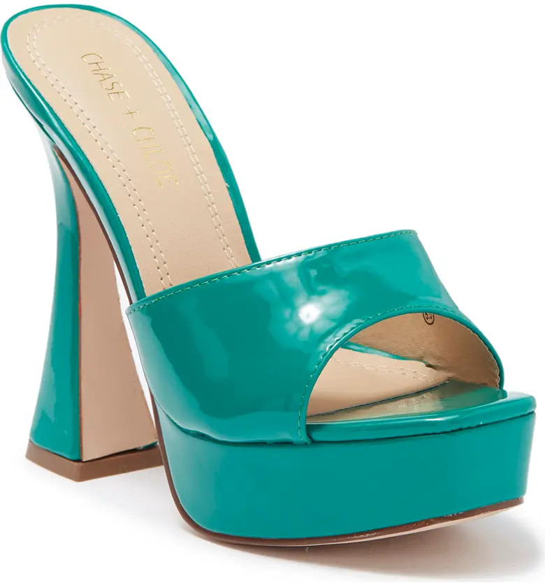 CHASE AND CHLOE Platform Single Strap Sandal | Nordstromrack | Nordstrom Rack