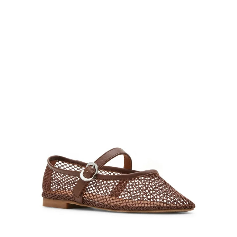 Madden Girl Women's Barely Mesh Flat with Adjustable Strap - Walmart.com | Walmart (US)