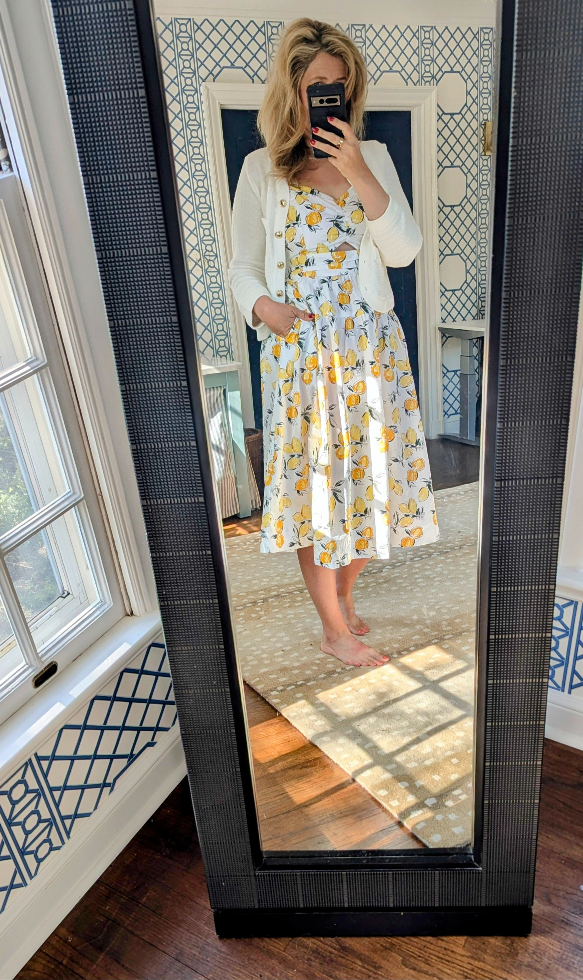🍋Sundress season! Teeny tiny cutout on this lemon number. Button adjustable straps. Easy. Breezy.

#LTKFindsUnder50