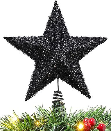 Christmas Concepts 11 '' Sparkling Tree Top Star - Luxurious Christmas Decorations (Black) | Amazon (US)