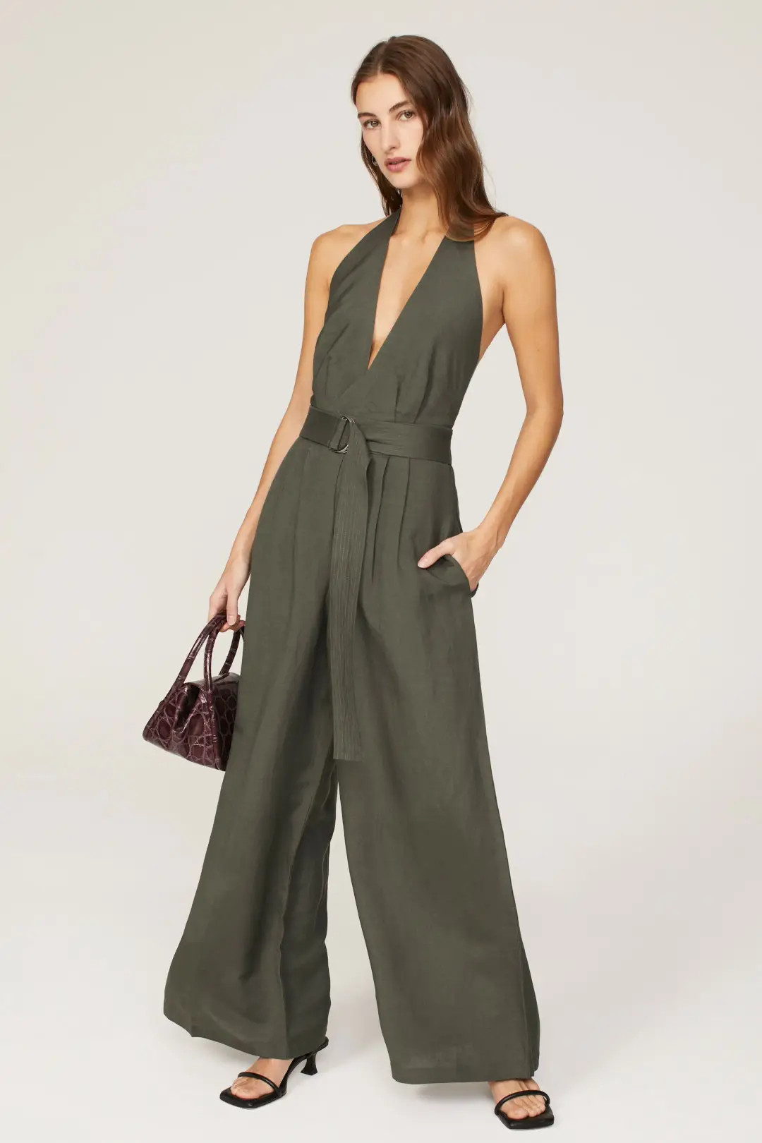Sage Halter Jumpsuit | Rent the Runway