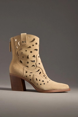 Dolce Vita Zenobi Cutout Western Ankle Boots | Anthropologie (US)
