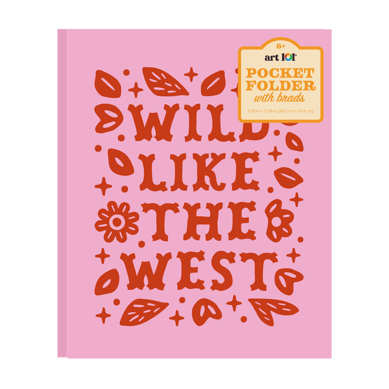 Art 101 Wild West Pocket Folder with Brads | Walmart (US)