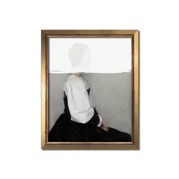 Vintage portrait painting, Eclectic wall art, Oil painting, Alter vintage portrait, Art print, An... | Etsy (US)