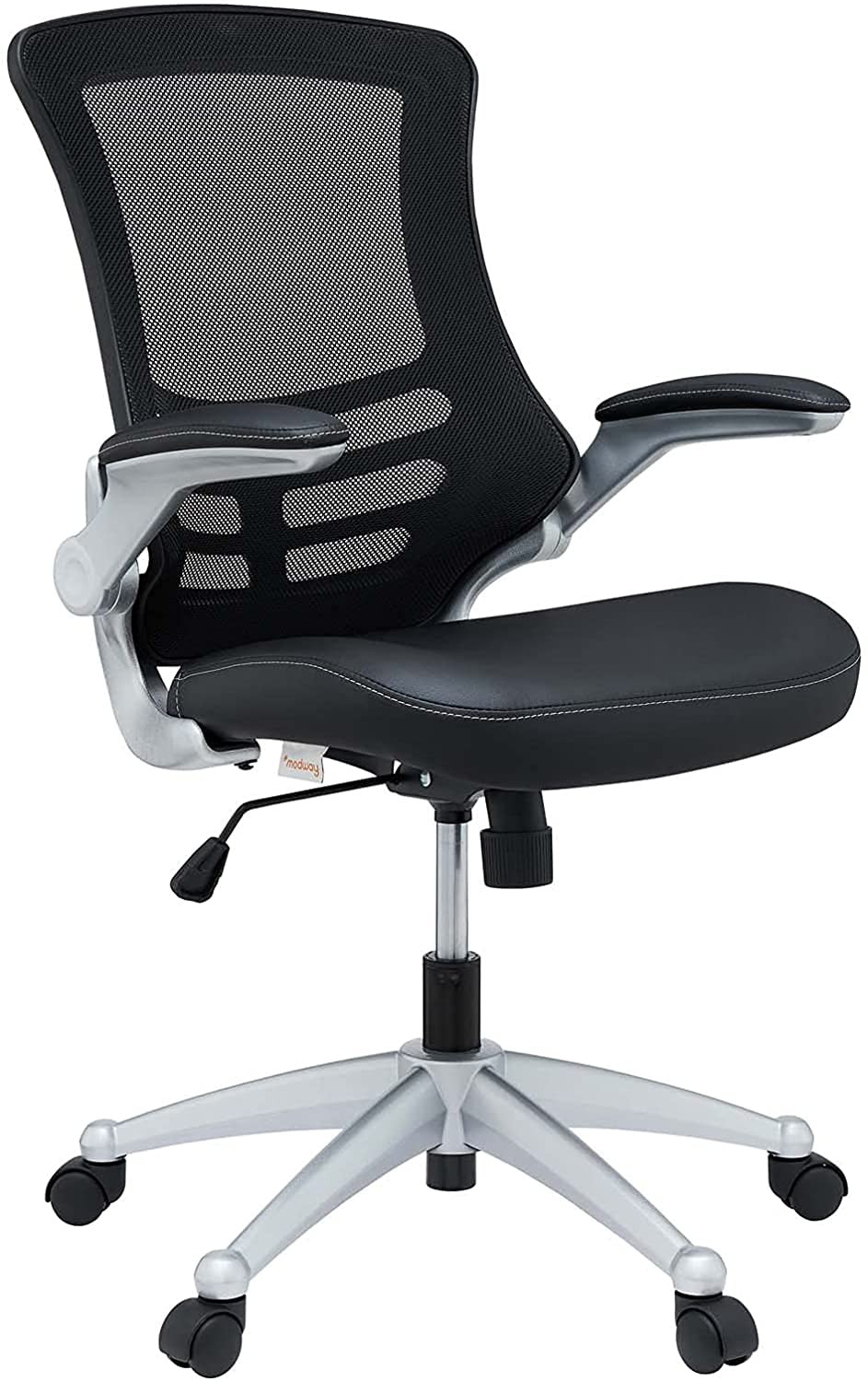 Modway Attainment Mesh Back and Vinyl Seat Modern Office Chair in Black | Amazon (US)