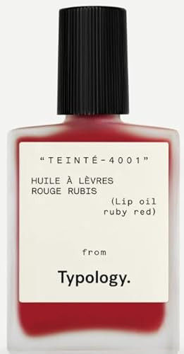 Typology Tinted Lip Oil - Shade 1 Ruby Red & Complimentary Sheet Masque | Amazon (US)