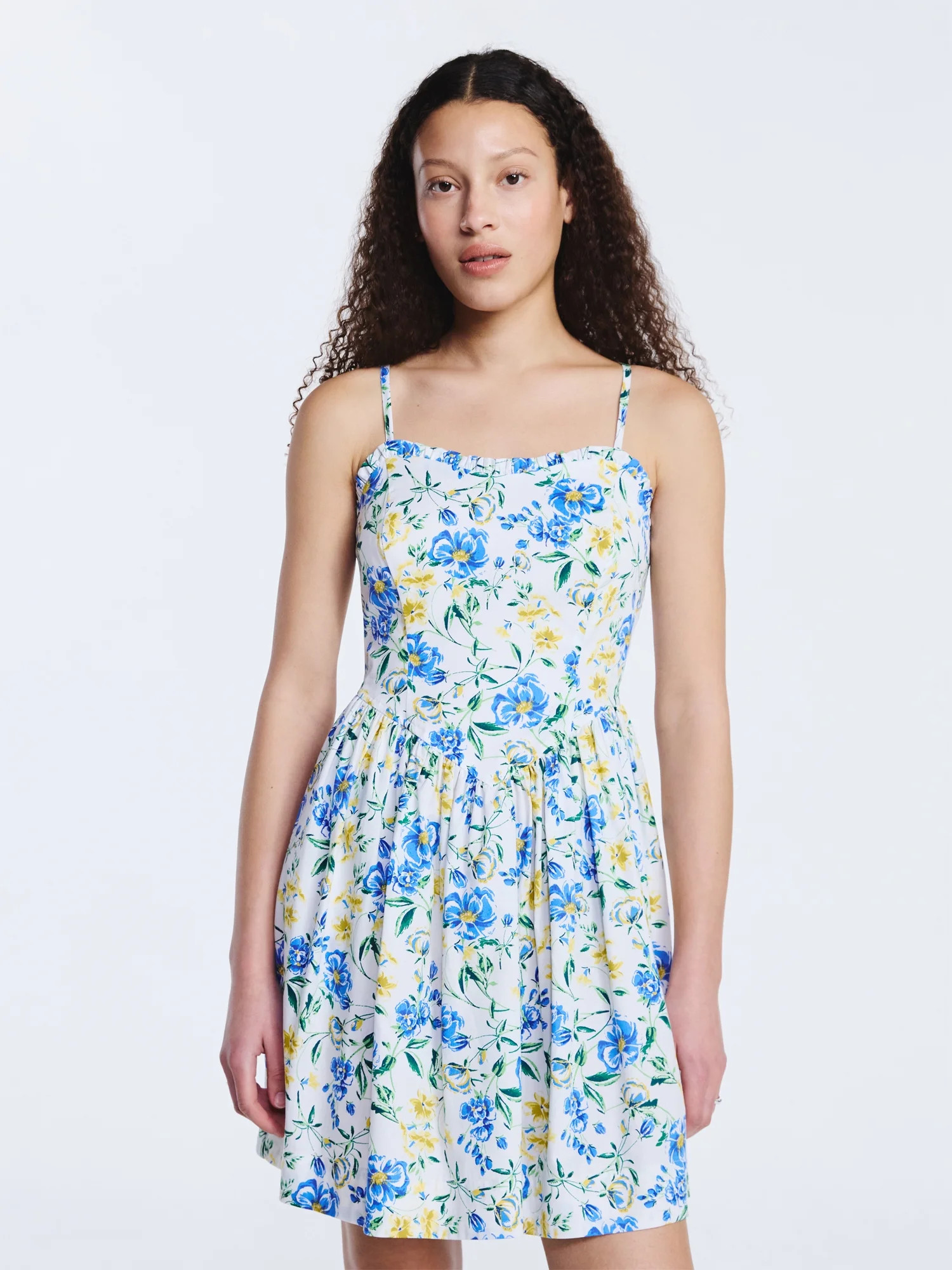 Free Assembly Women's Cotton Corset Mini Dress, Sizes XS-XXL | Walmart (US)