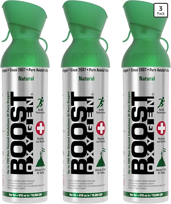 Boost Oxygen Large Natural 10 Liter Canister | Respiratory Support for Aerobic Recovery, Altitude... | Amazon (US)