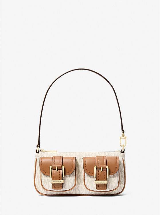 Zoe Small Signature Logo Pochette | Michael Kors US