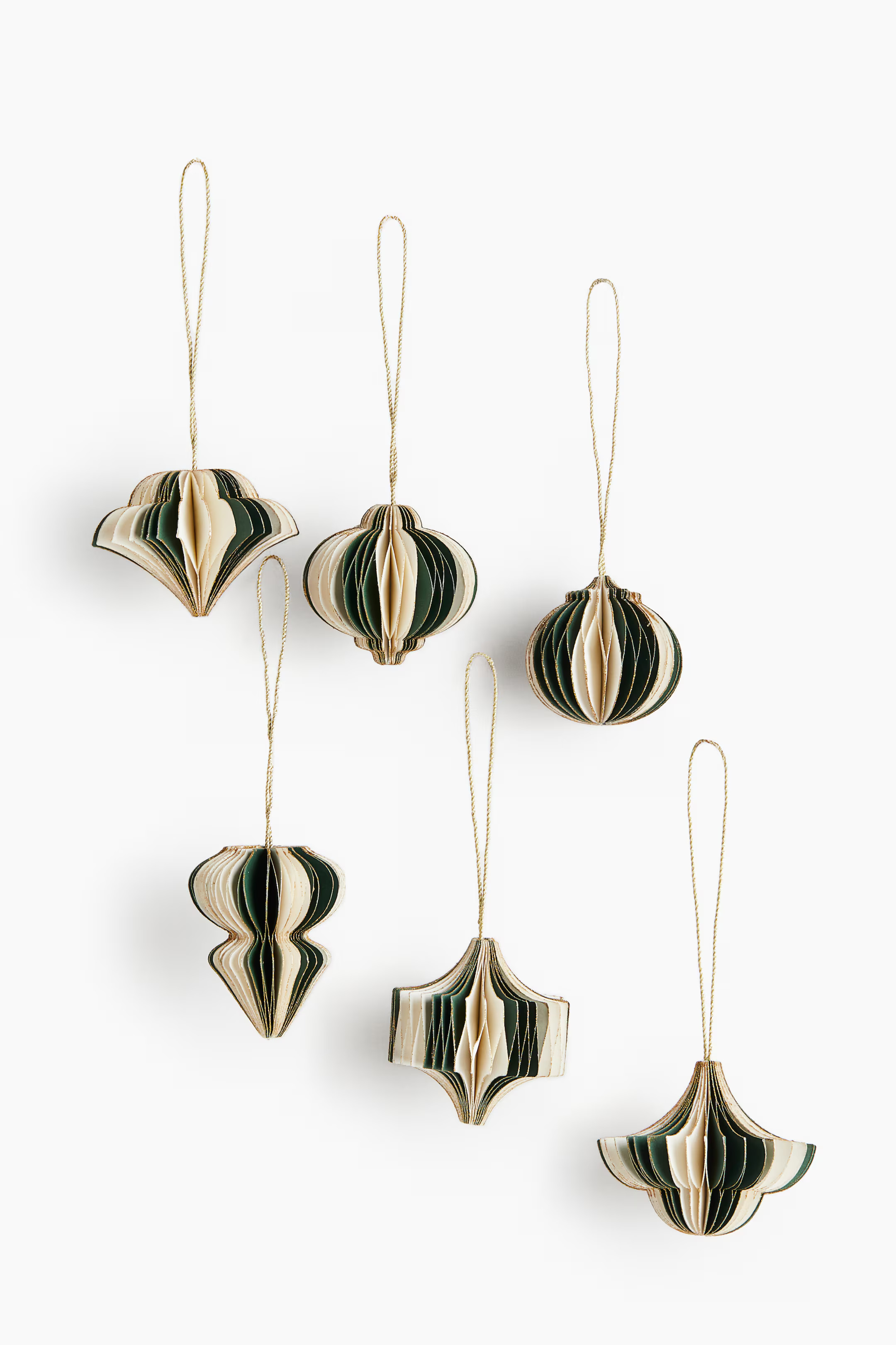 6-Pack Paper Ornaments | H&M (US + CA)