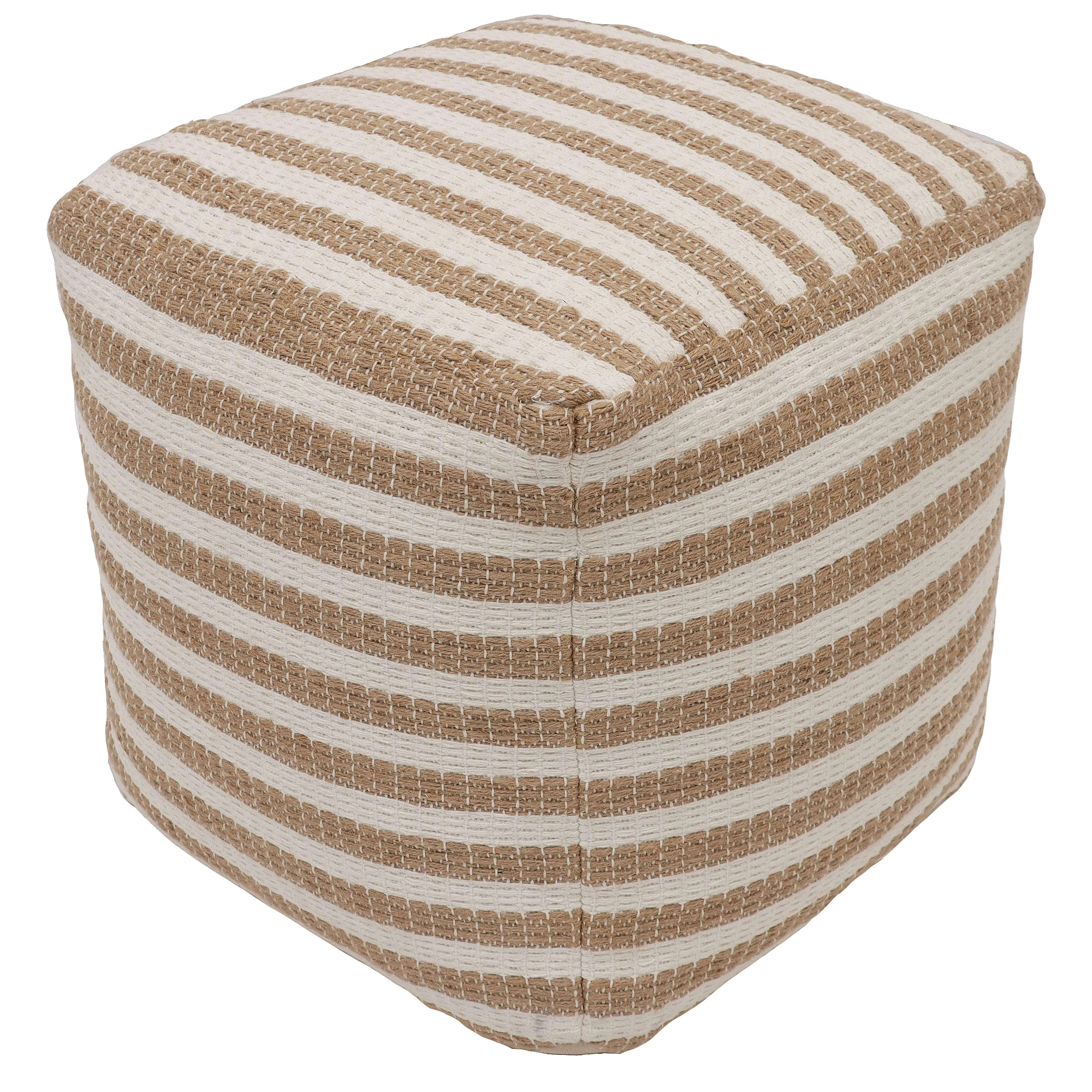 BHG JUTE STRIPE POUF | Walmart (US)