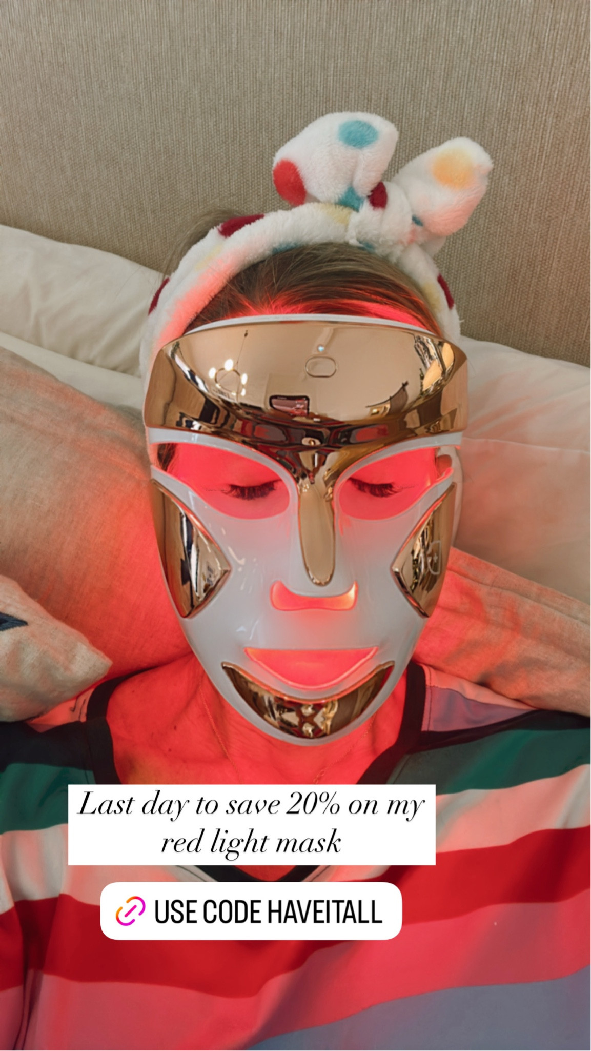 Last day to save on my red light mask! Use code HAVEITALL for 20% off! 

#LTKBeauty #LTKSaleAlert #LTKGiftGuide