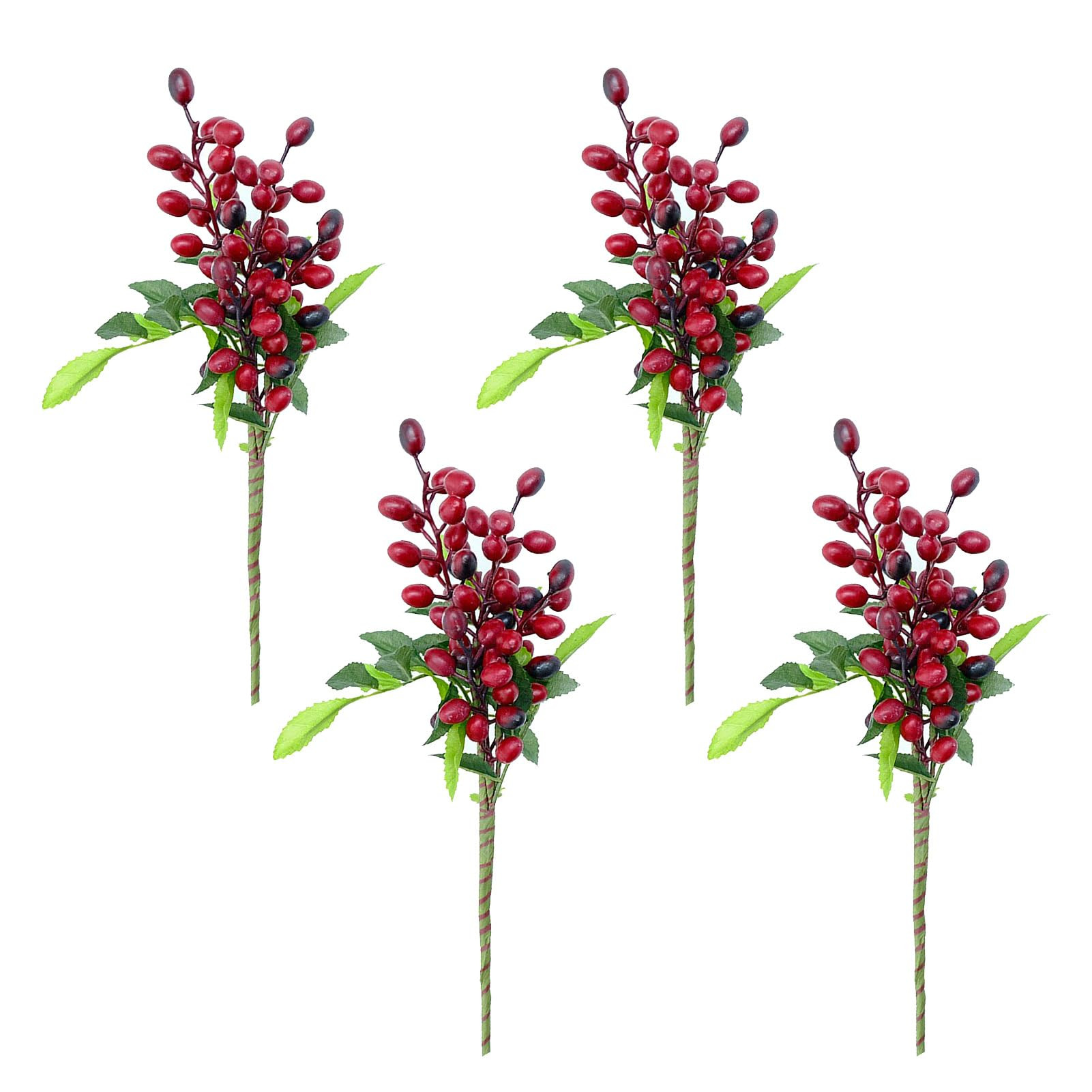DADEA 4 Pcs Artificial Olive Branches for Vases, 15.35 in Decorative Artificial Olive Stems, Simu... | Amazon (US)