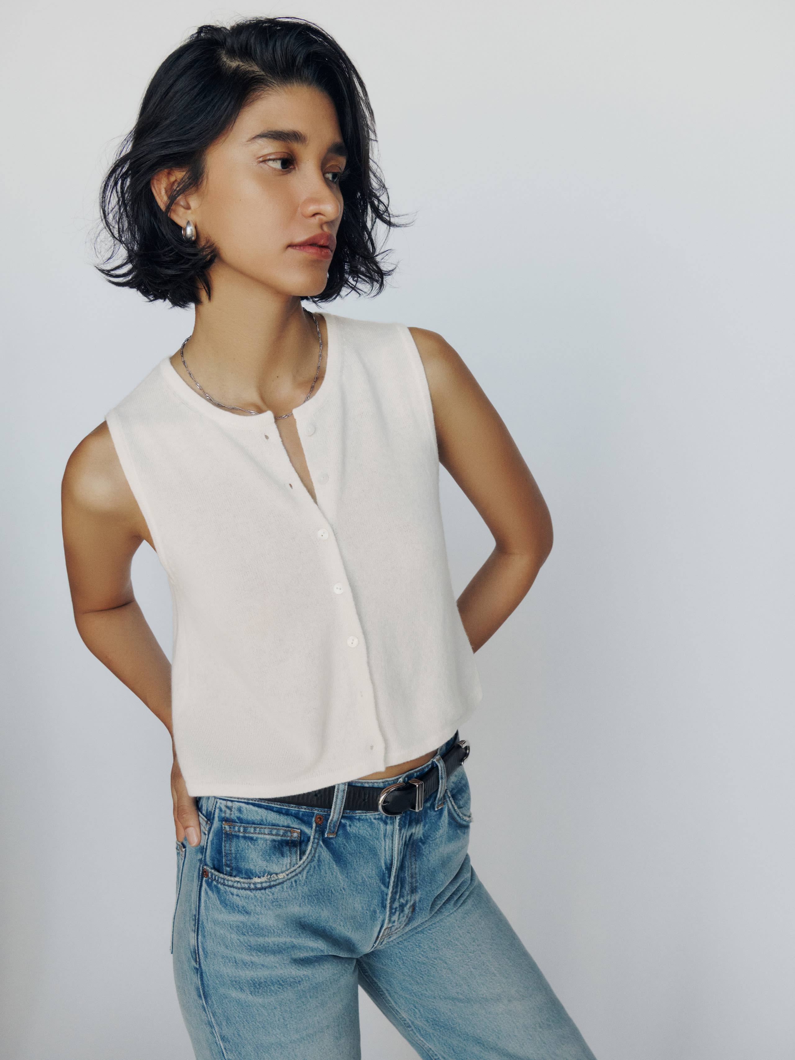 Jace Cashmere Cropped Sweater | Reformation (Global)