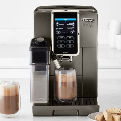 De'Longhi Dinamica Plus Fully Automatic Coffee Maker & Espresso Machine, Titanium | Williams-Sonoma