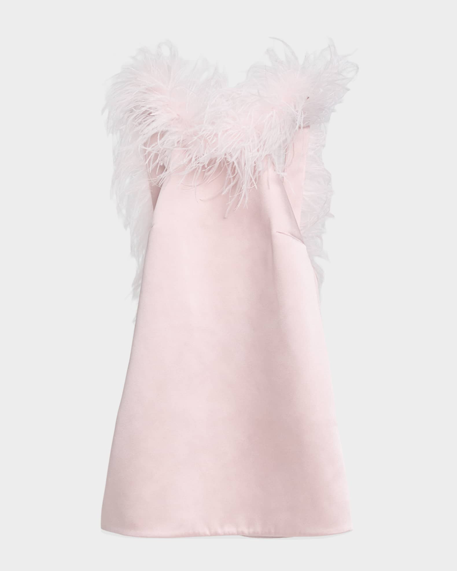 Jorie Feathered Mini Dress | Neiman Marcus
