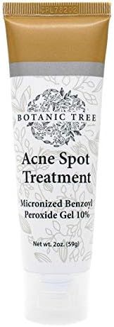 Botanic Tree Acne Spot Treatment Gel with Max Strength 10% Micronized Benzoyl Peroxide - Face and... | Amazon (US)