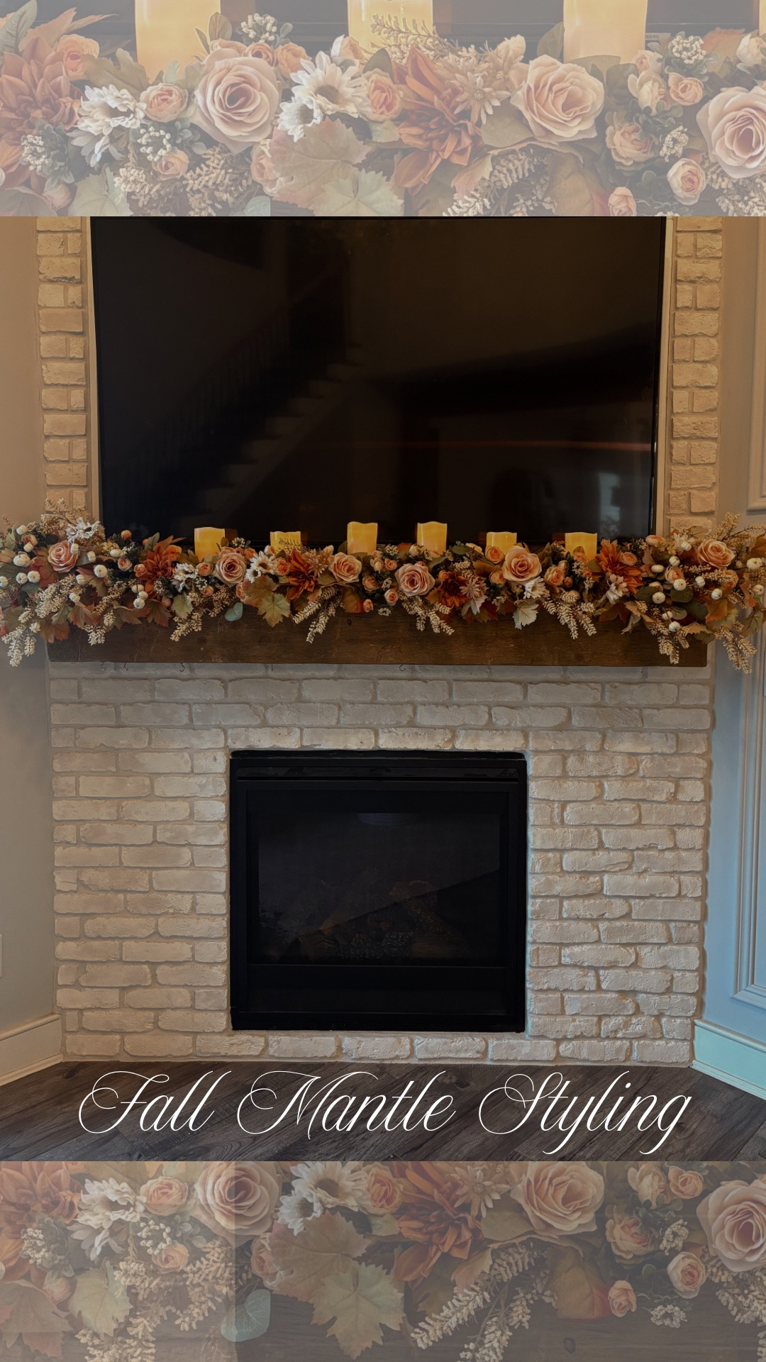 Fall Mantle Decor
Love how this diy turned out and the nice thing is you can customize this to whatever color or season you want and be creative! 
#fallmantle #mantledecor #mantlestyling #falldecor #fallhome #fallhomedecor #diydecor #diyfalldecor #diymantledecor #michaels #fallflowers

#LTKHome #LTKSeasonal #LTKOver40