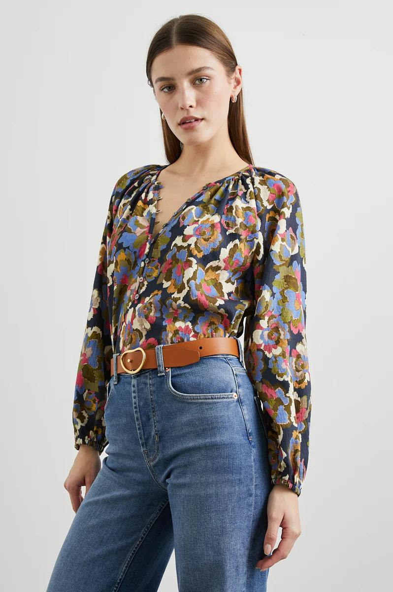 INDI TOP - NAVY WILDFLOWER | Rails