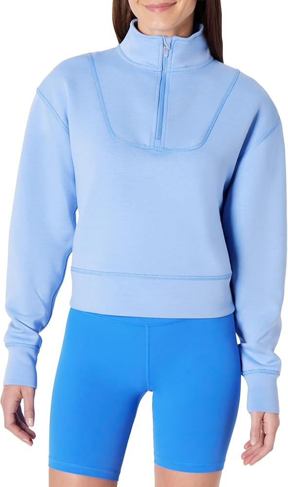 Amazon Essentials Women's Active Sweat Half Zip Pullover Sweatshirt | Amazon (US)