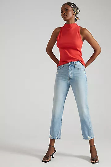 MOTHER The Tomcat Ultra High-Rise Relaxed Straight Jeans | Anthropologie (US)