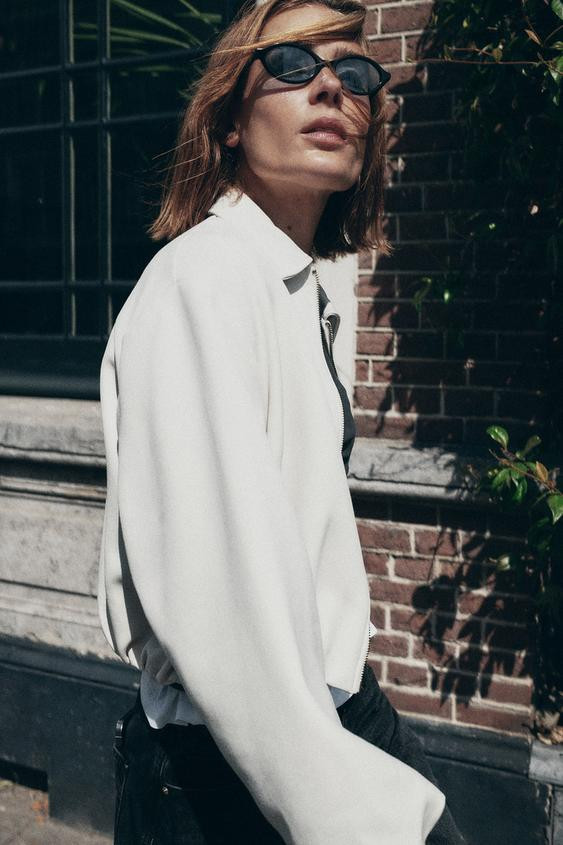 PUFFED BOMBER JACKET WITH ZIP | Zara UK