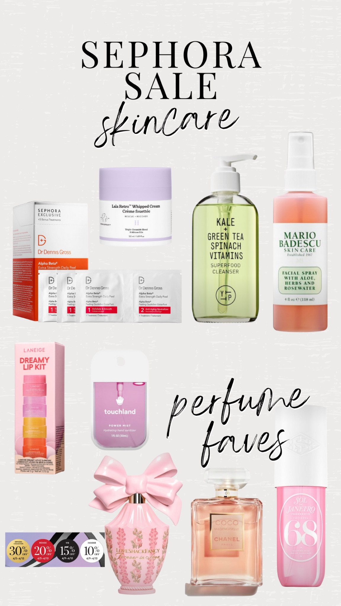 Sephora sale skincare picks, Sephora sale makeup, sephora sale skincare, perfume sale, trending beauty, trending skincare, trendy makeup

#LTKbeauty #LTKsalealert #LTKxSephora