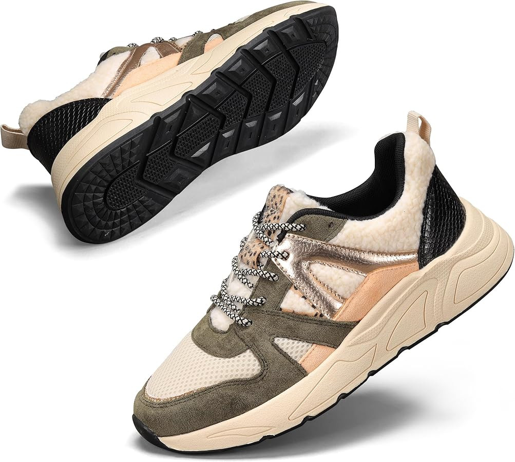 LUCKY STEP Women‘s Fashion Cusual Sneakers Platform Classic Leopard Walking Tennis Travel Shoes... | Amazon (US)