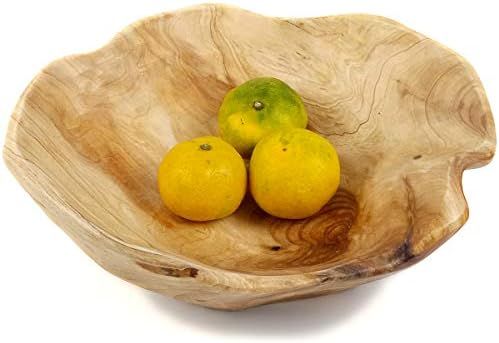 Wooden Fruit Salad Serving Bowl Hand-Carved Root Bowls Creative Living Room Real Wood Candy Bowl ... | Amazon (US)