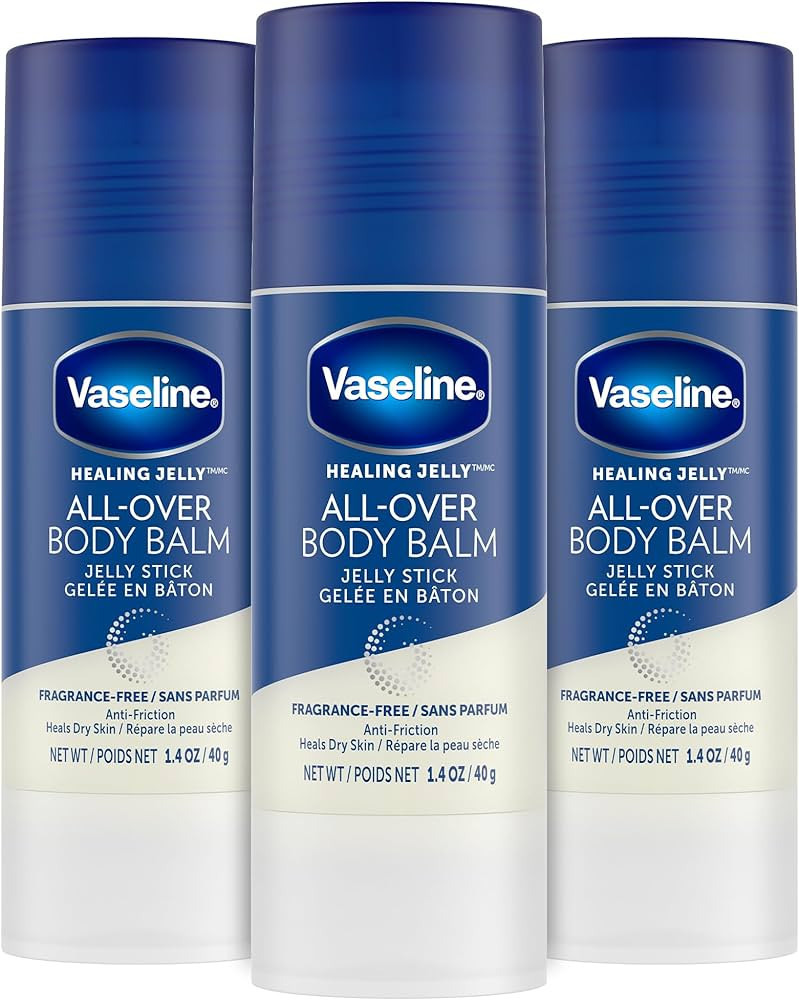 Vaseline All-Over Body Balm Stick 3-Pack – Non-Greasy Fragrance-Free Moisturizer, Travel-Size L... | Amazon (US)