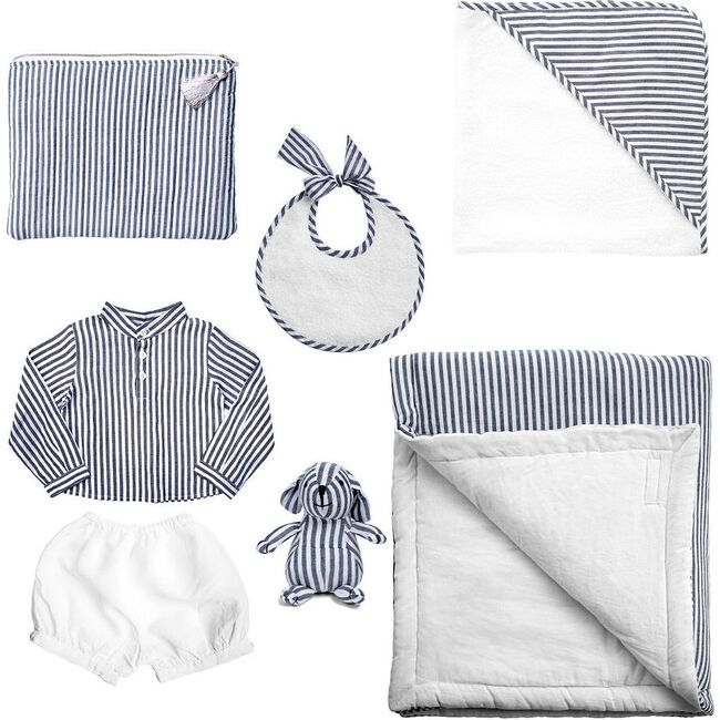 *Exclusive* Luxe Baby Gift Set, Harbour Island Stripe | Maisonette
