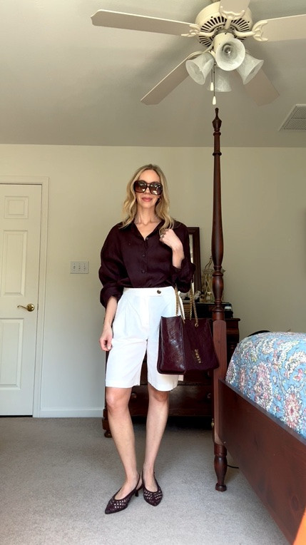 Bermuda shorts are on sale under $20 - these look so chic with a pair of kitten heels

#LTKSaleAlert #LTKSeasonal #LTKOver40