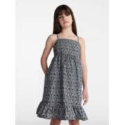 Weekend Academy Girls Sleeveless Cotton Babydoll Dress, Sizes 4-18 | Walmart (US)