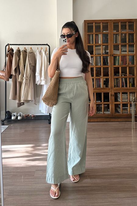 Summer outfit / 

Cropped tee - small, Amazon
Wide leg relaxed pants - small, Madewell (on sale)

#LTKunder100 #LTKsalealert