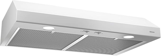 Broan-NuTone BCSD124WW Glacier Range Hood with Light, Exhaust Fan for Under Cabinet, White, 24-in... | Amazon (US)