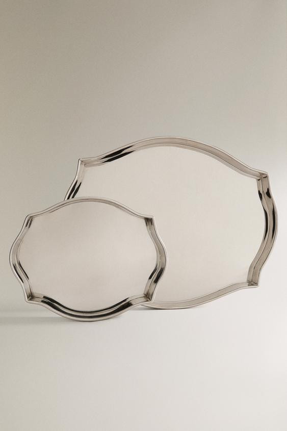 SILVER STEEL TRAY | Zara US