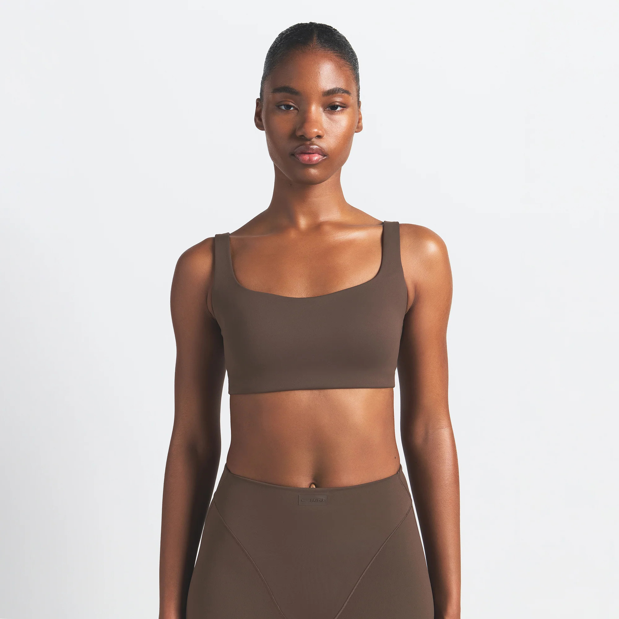 SKIMS Scoop Neck Bra | Deep Neutral | Small | NikeSKIMS Matte | SKIMS (US)