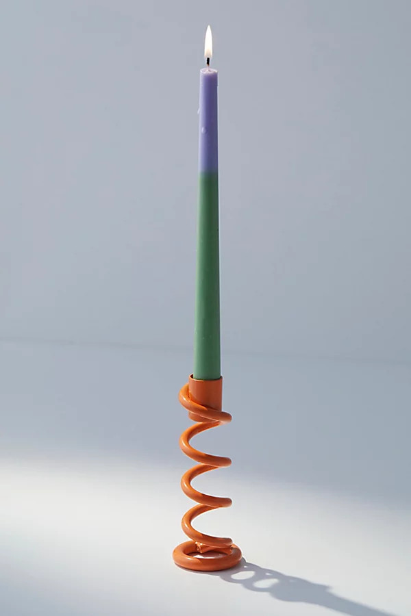 UO Spiral Taper Candle Holder | Urban Outfitters (US and RoW)