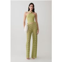Glinda Crochet Pants / Light Olive | MESHKI | XXS | MESHKI US