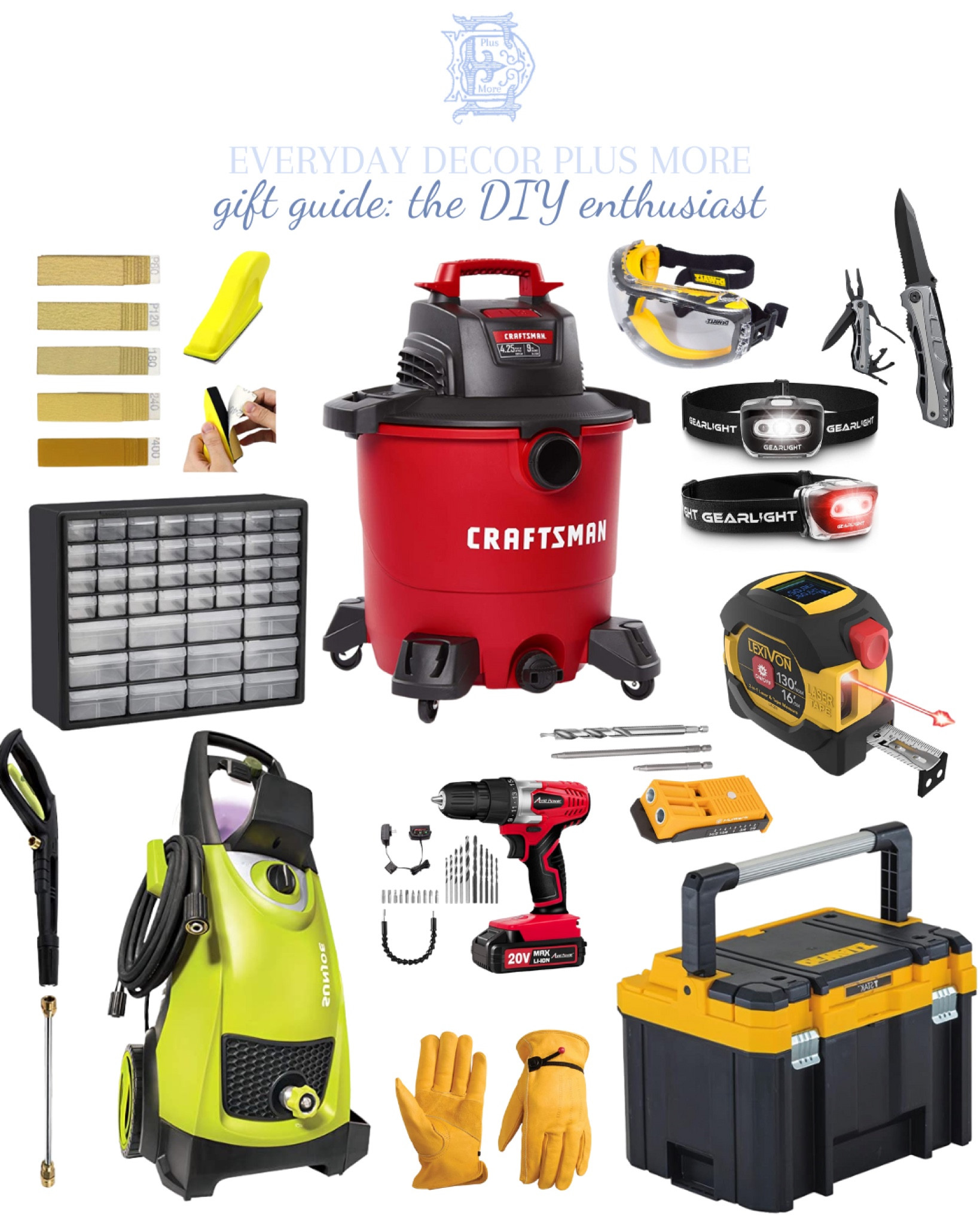 Gift guide for the DIY enthusiast! Wood worker gift guide! Mr. fix it gift guide!

#stockingstuffers #stockingstuffer #stockingstufferforhim #stockingstufferforher #stockingstufferideas #stockingstuffersideas #giftguides #giftguides2022 #giftsforhim #giftsforher #giftsforanyone #affordablegifts #edpmgiftguides #beautyonabudget #grandpagifts #christmasgiftguides #christmasgiftideas #holidaygiftguides #holidaygiftideas #giftideas #holidaygifting  #grandparentgifts #parentgifts #giftsforeveryone #diygifts #carpendergifts #woodworking

#LTKCyberweek #LTKHoliday #LTKGiftGuide