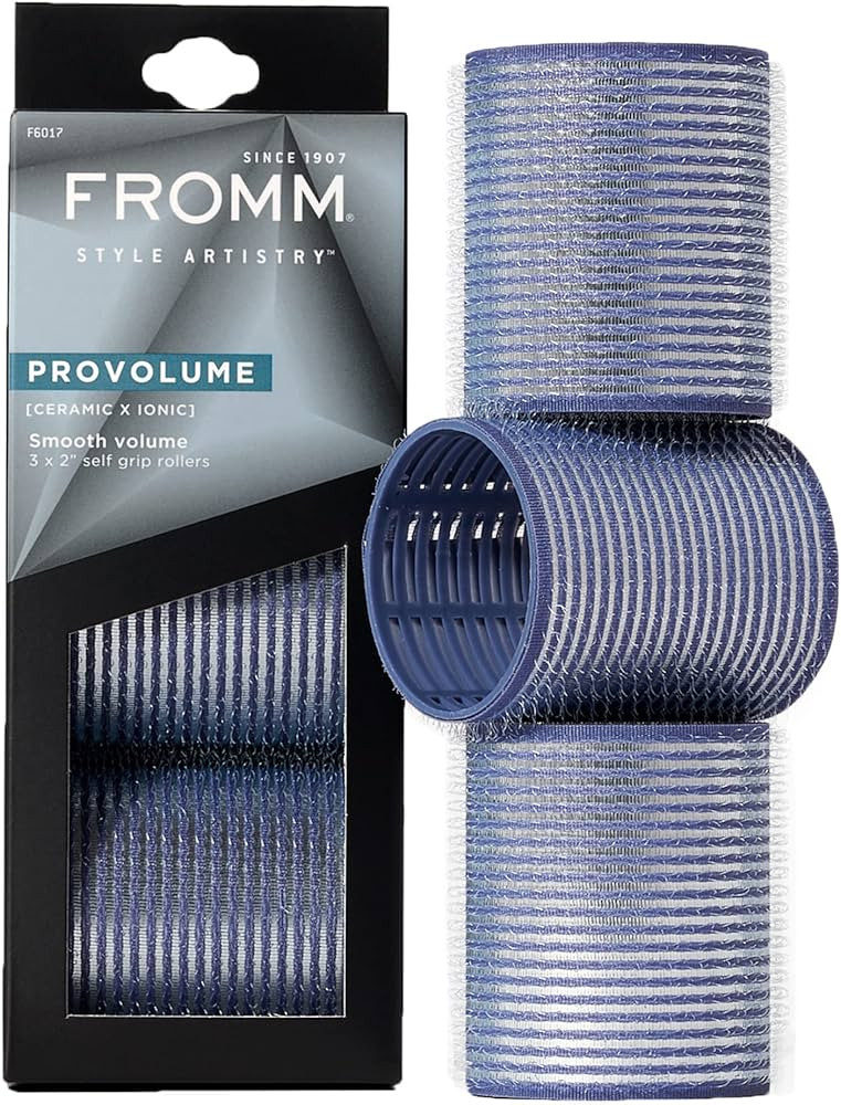 Fromm ProVolume 2" Self-Grip Ceramic Ionic Thermal Hair Rollers, 3 Count, Large Salon Quality Hai... | Amazon (US)