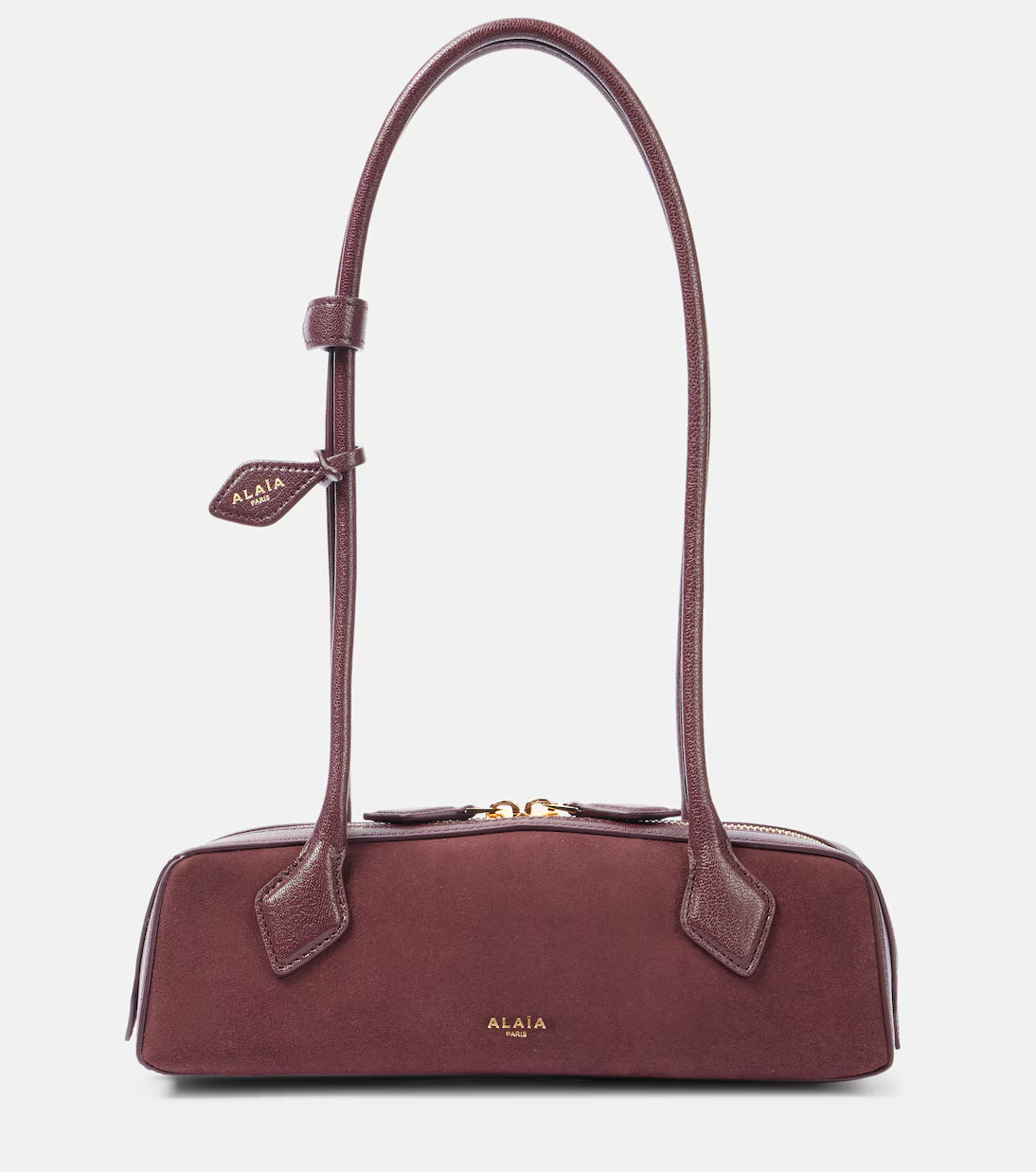 Le Teckel Small suede shoulder bag | Mytheresa (US/CA)