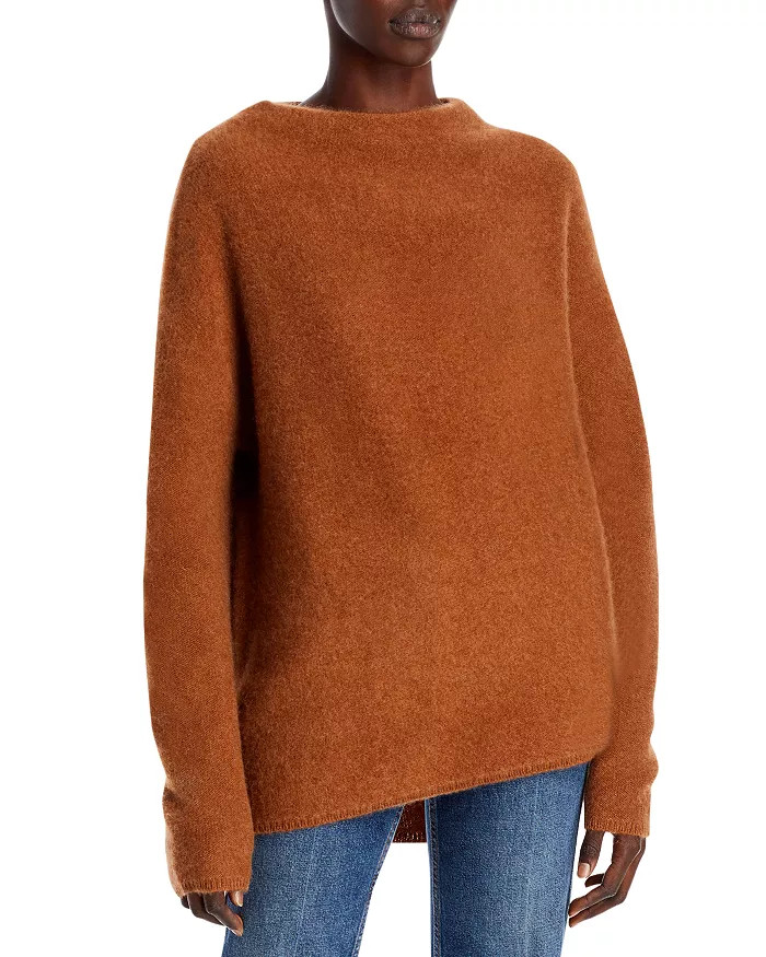 C by Bloomingdale's Cashmere Mock Neck Brushed Cashmere Sweater - 100% Exclusive  Women - Bloomin... | Bloomingdale's (US)