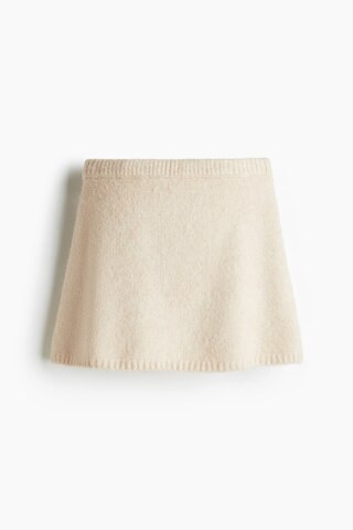 H & M - Knit Mini Skirt - Light Beige | H&M (US + CA)
